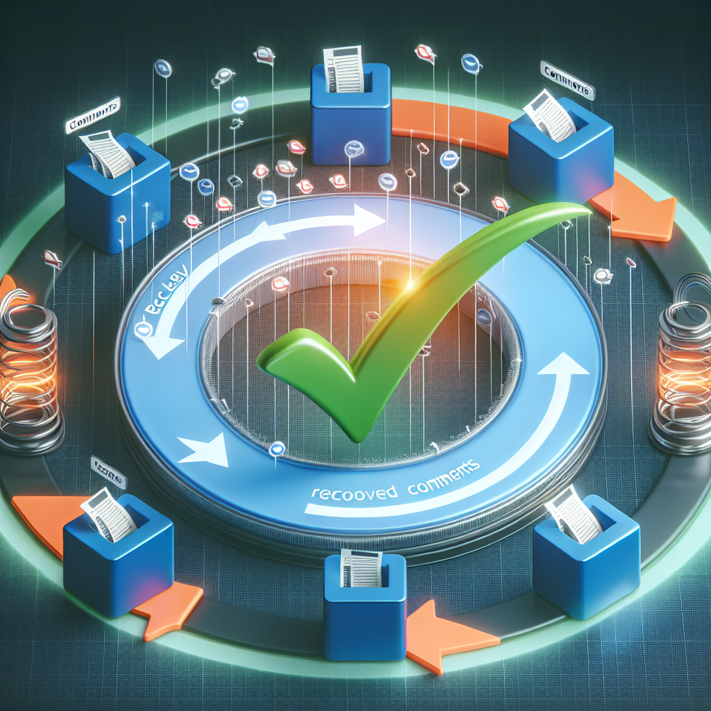 "Step-by-step guide on recovering deleted comments in Microsoft Excel with visual illustrations and instructions, showcasing the recovery process on a laptop screen."