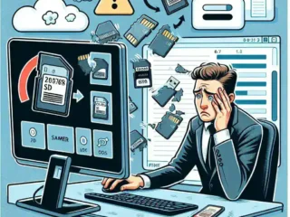 "Recovering files from an SD card showing read error using data recovery software"